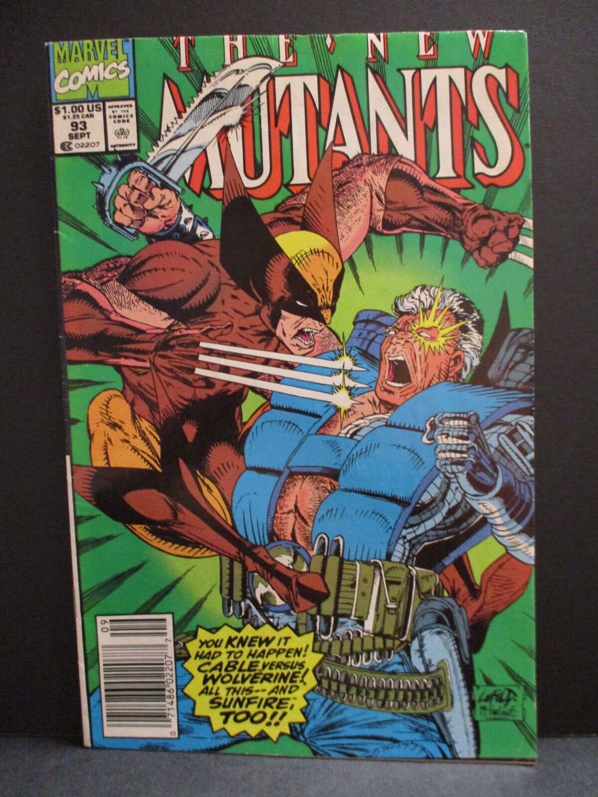 The New Mutants Issue 93 Cable vs Wolverine Marvel Comics Excellent Condition