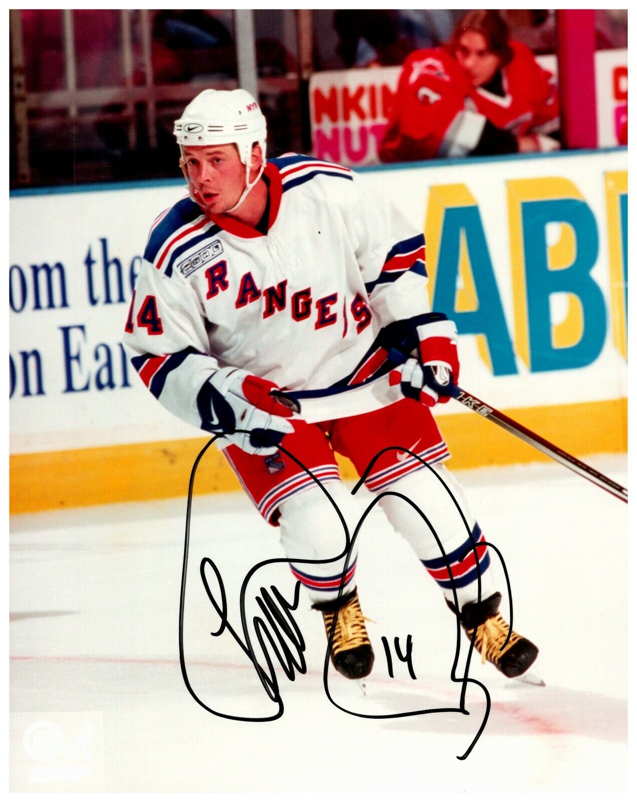 Theo Fleury New York Rangers Signed Autographed 8x10 Color Photo