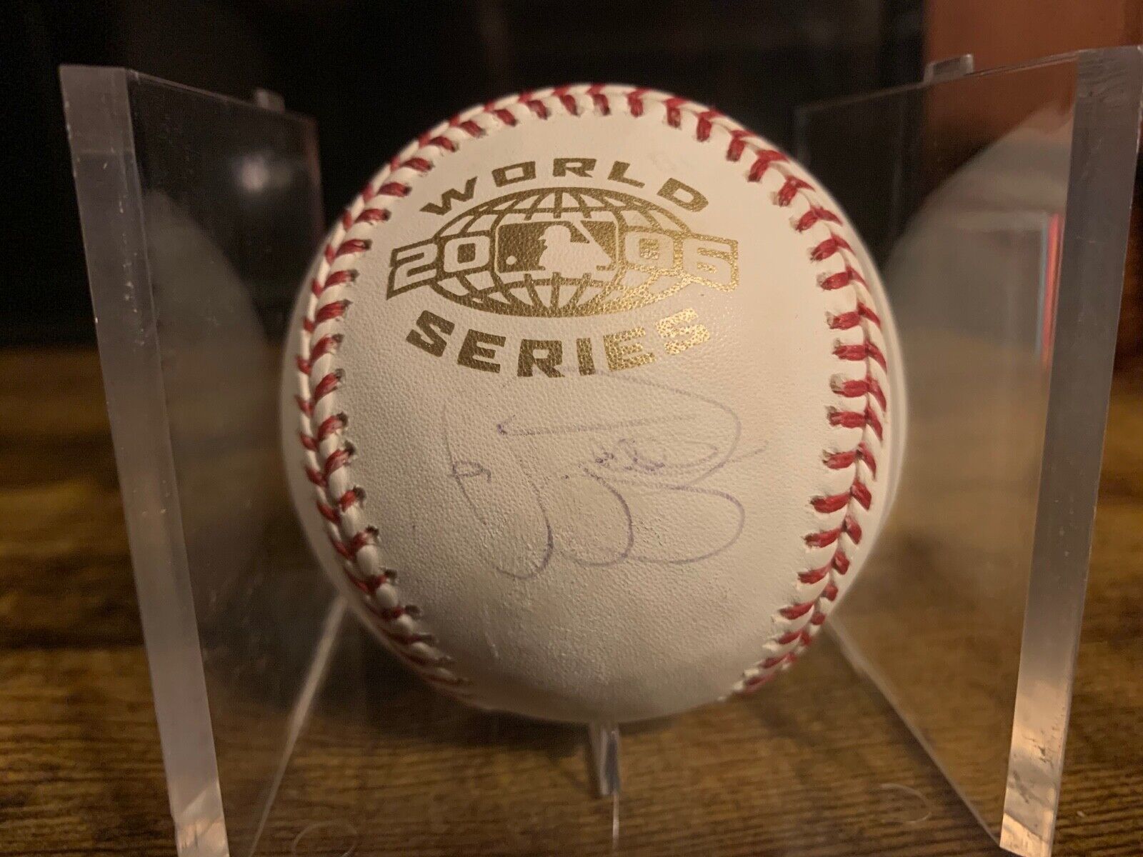 Todd Jones Tigers Autographed 2006 World Series Official Baseball Steiner SOA