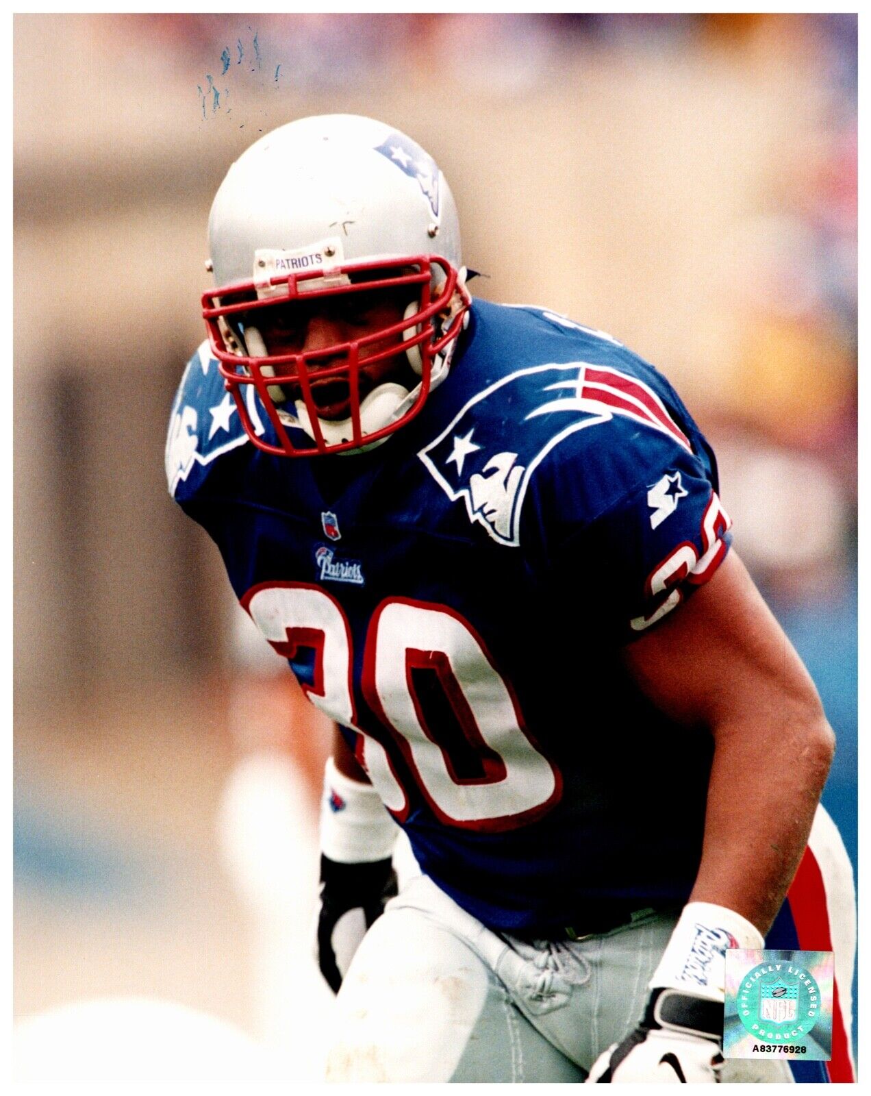 Tony Carter New England Patriots Photofile Unsigned 8x10 Hologram NFL Photo 2
