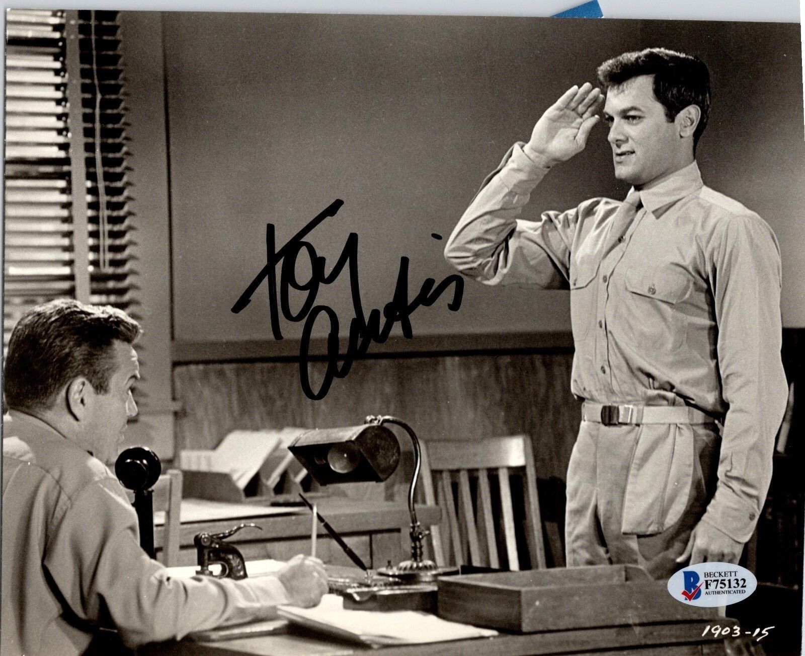Tony Curtis Actor Vintage Autographed Photo BAS