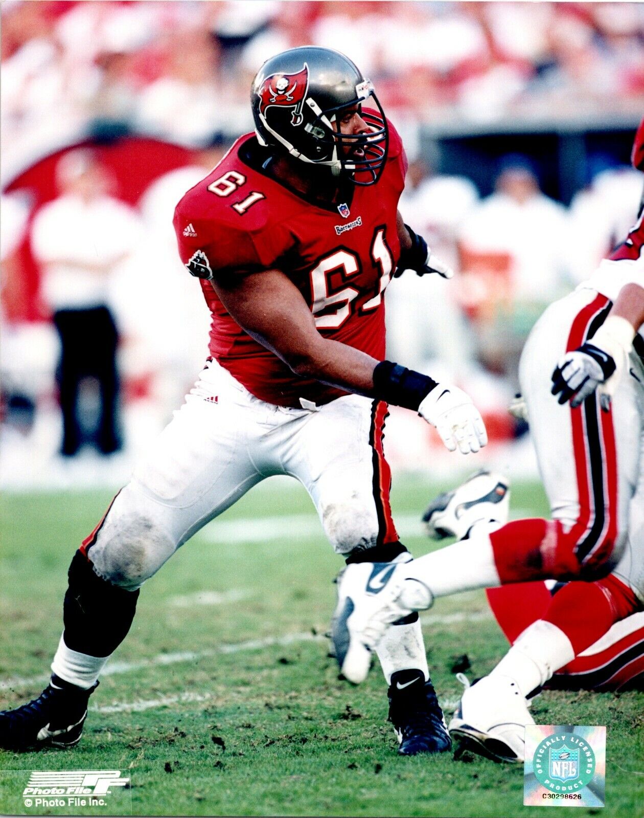 Tony Mayberry Tampa Bay Buccaneers 8x10 Color Photo