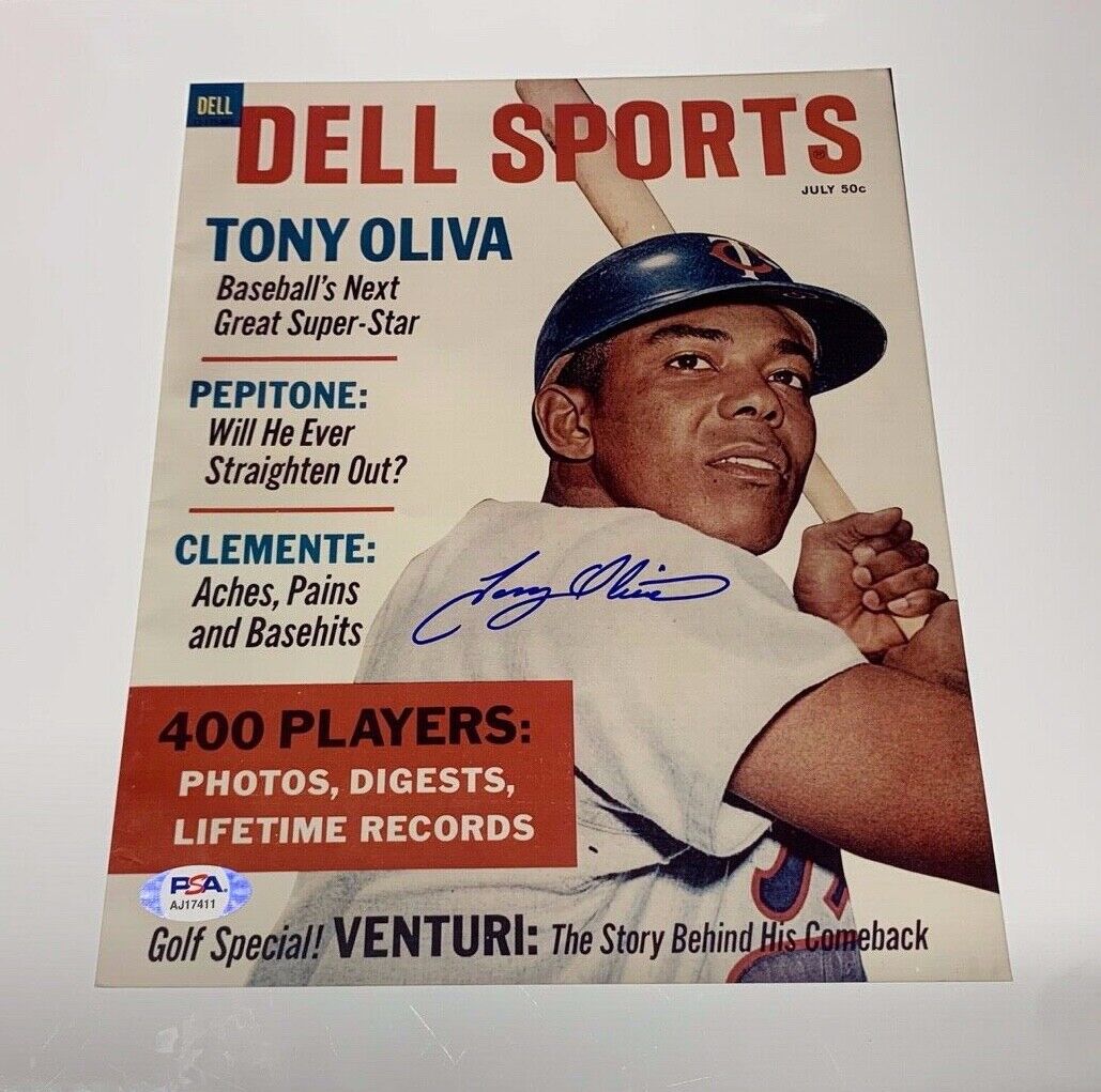 Tony Oliva Minnesota Twins Autographed 8x10 Sports Photo B PSA COA AJ17411