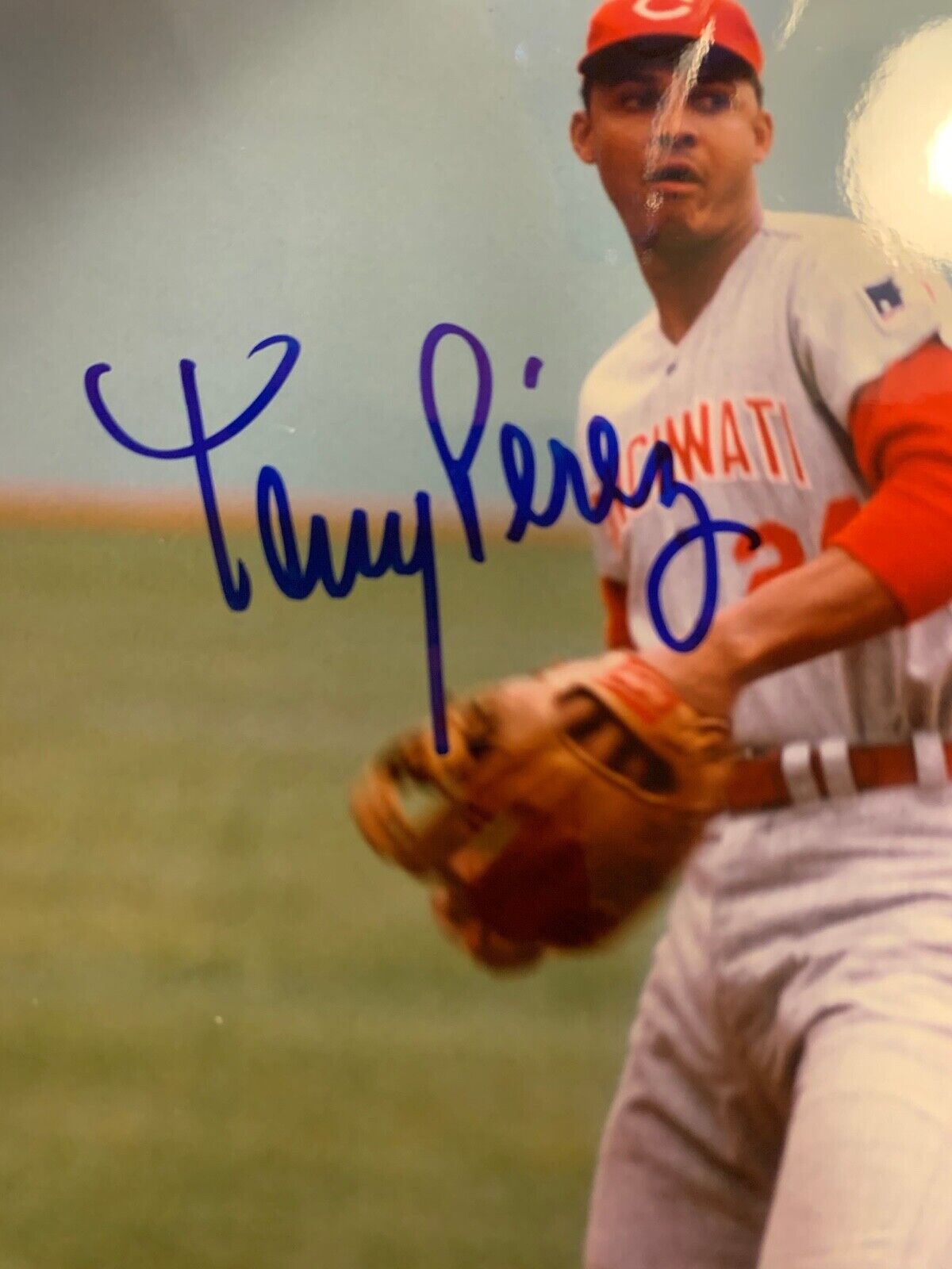 Tony Perez Cincinnati Reds Autographed 8x10 Photo w/ JSA COA N48835
