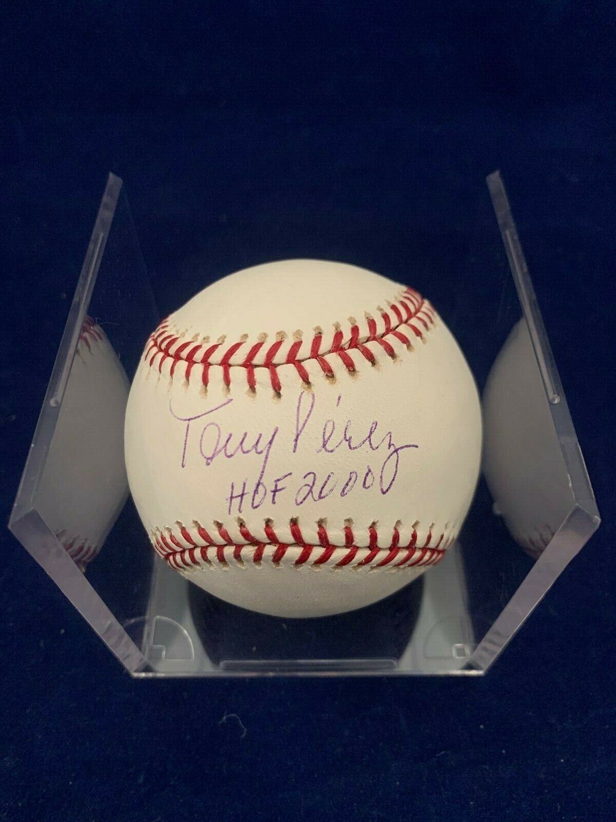 Tony Perez Hall of Fame 2000 Signed Baseball with JSA COA