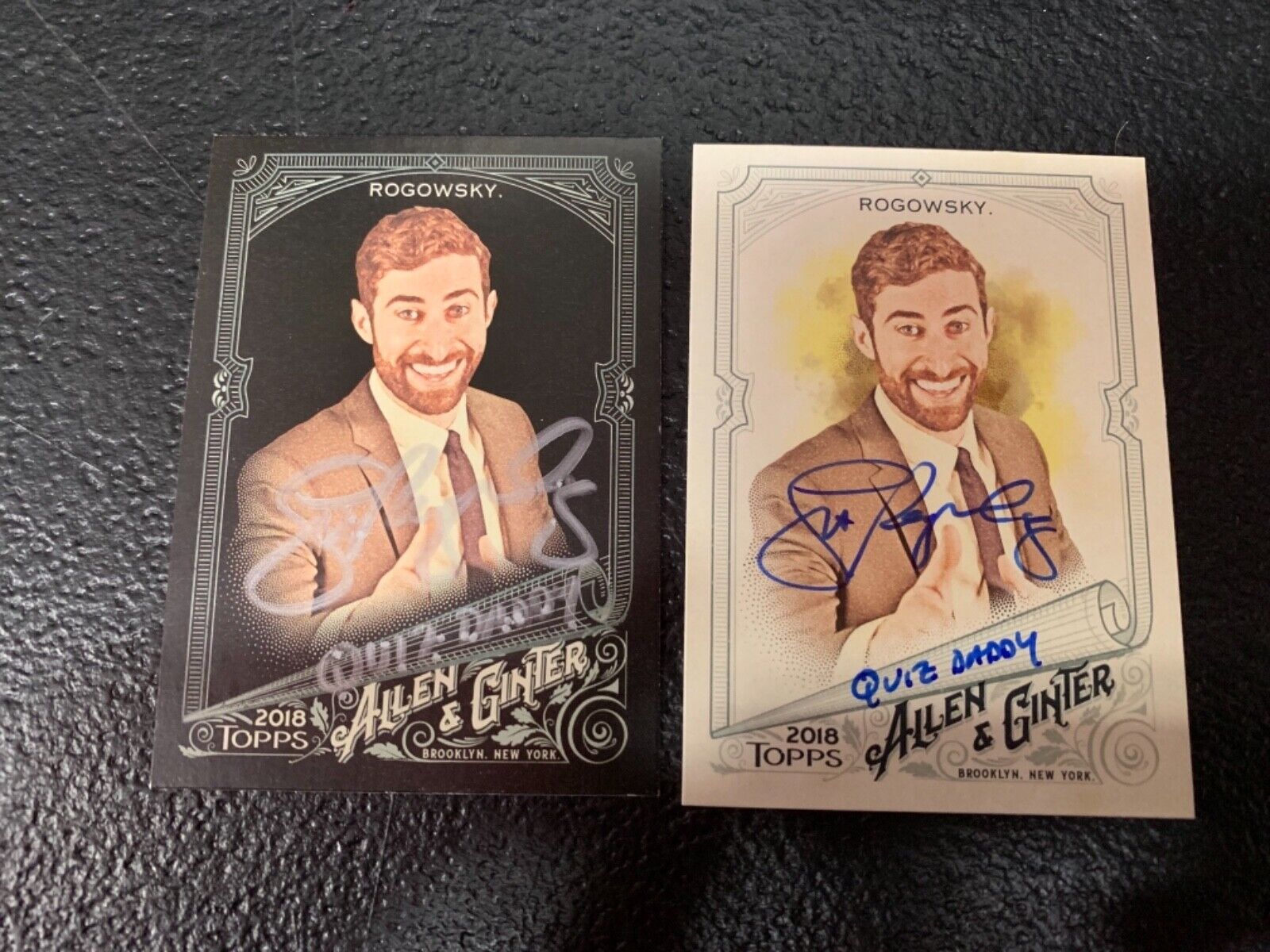 Topps Allen & Ginter Scott Rogowsky Autographed Cards 2018 lot of 2