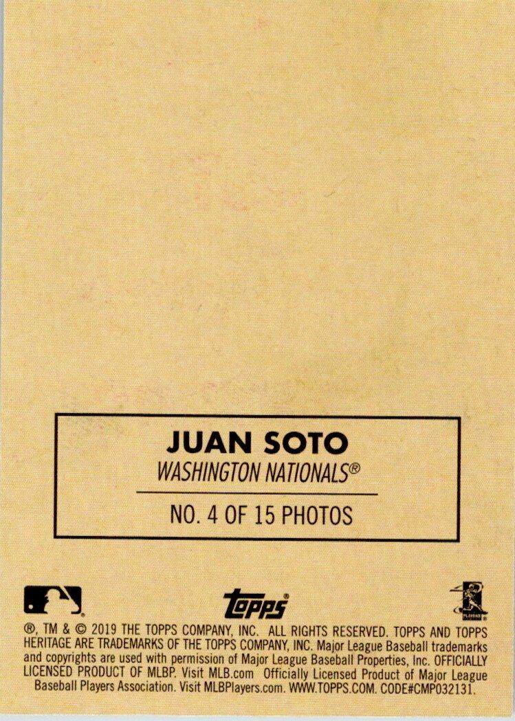 Topps Heritage 2019 Juan Soto Sticker Walmart Exclusive
