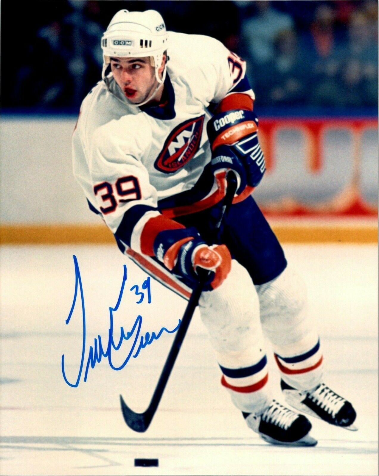 Travis Green New York Islanders Signed Vintage 8x10 Color Photo A