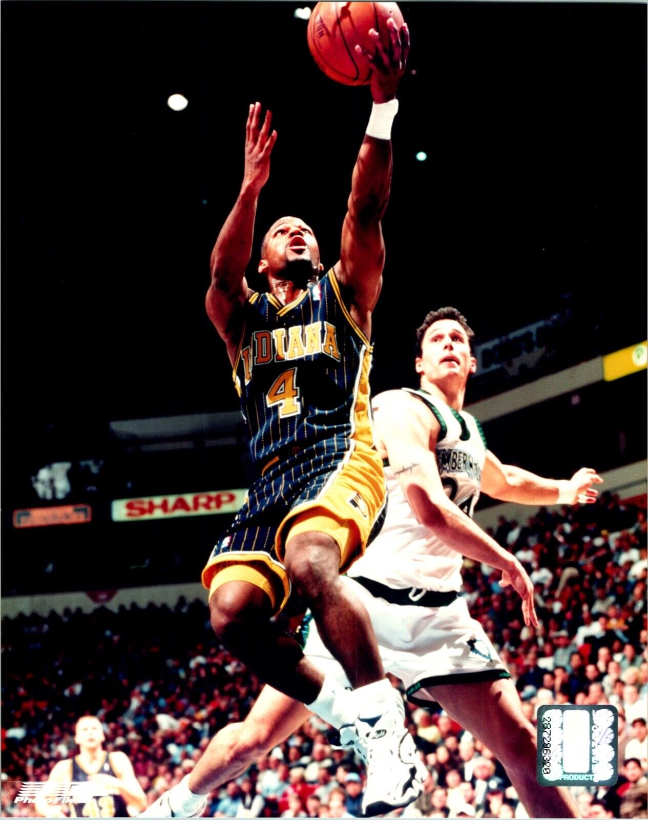 Travis Best Indiana Pacers NBA Sports 8x10 Color Photo A with NBA Holograms