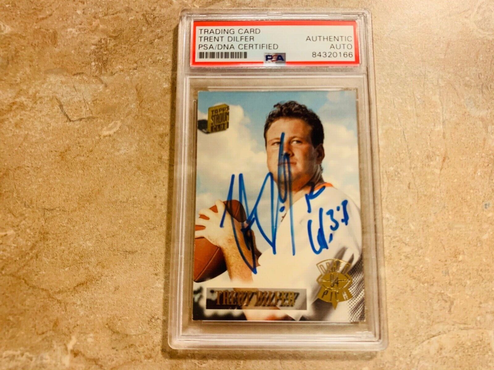 Trent Dilfer Autographed 1994 Stadium Club Rookie Card PSA Slabbed Certified