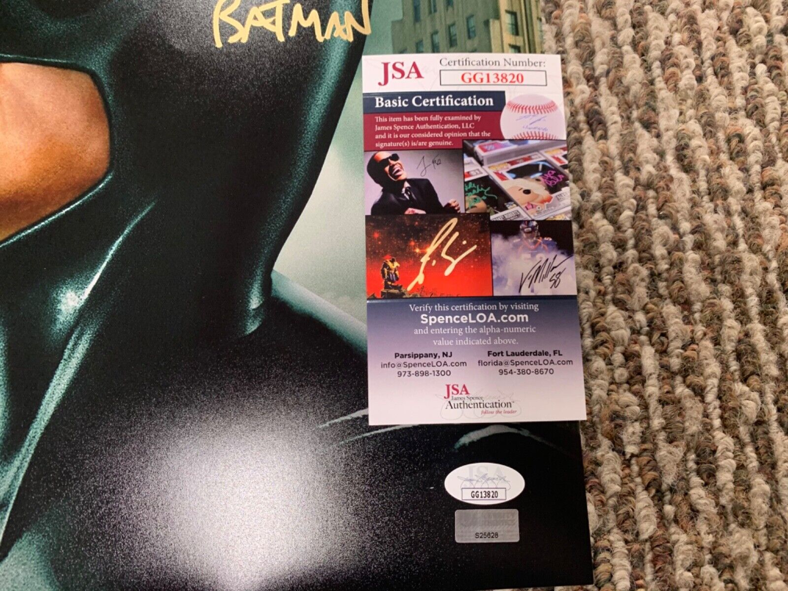 Val Kilmer  Batman Forever Autographed 11x14 Photo JSA Celebrity