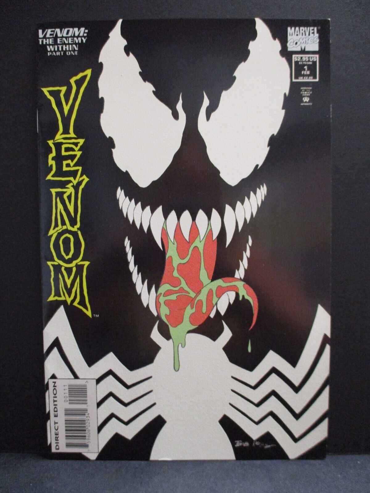 Venom The Enemy Within 1 1994 Issue Glow in the Dark Marvel Comics ! Ex Cond
