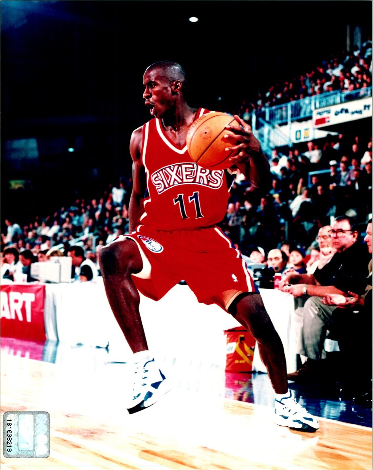 Vernon Maxwell Philadelphia 76ers NBA Sports 8x10 Color Photo with NBA Hologram