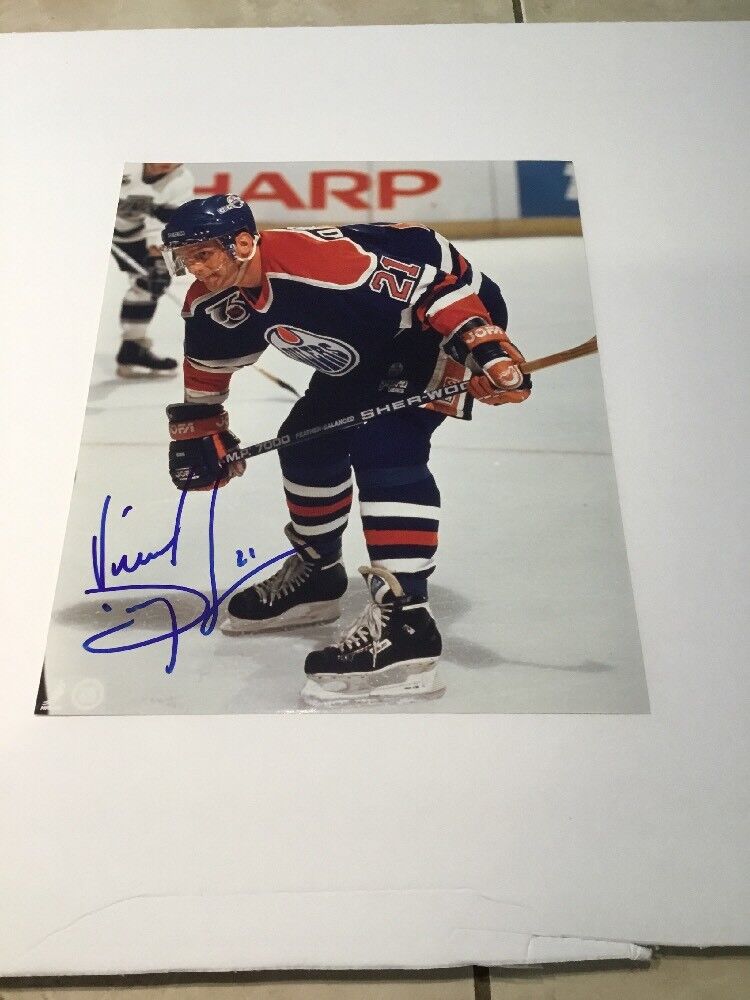 Vincent Damphousse Edmonton Oilers Autographed 8x10 Photo A