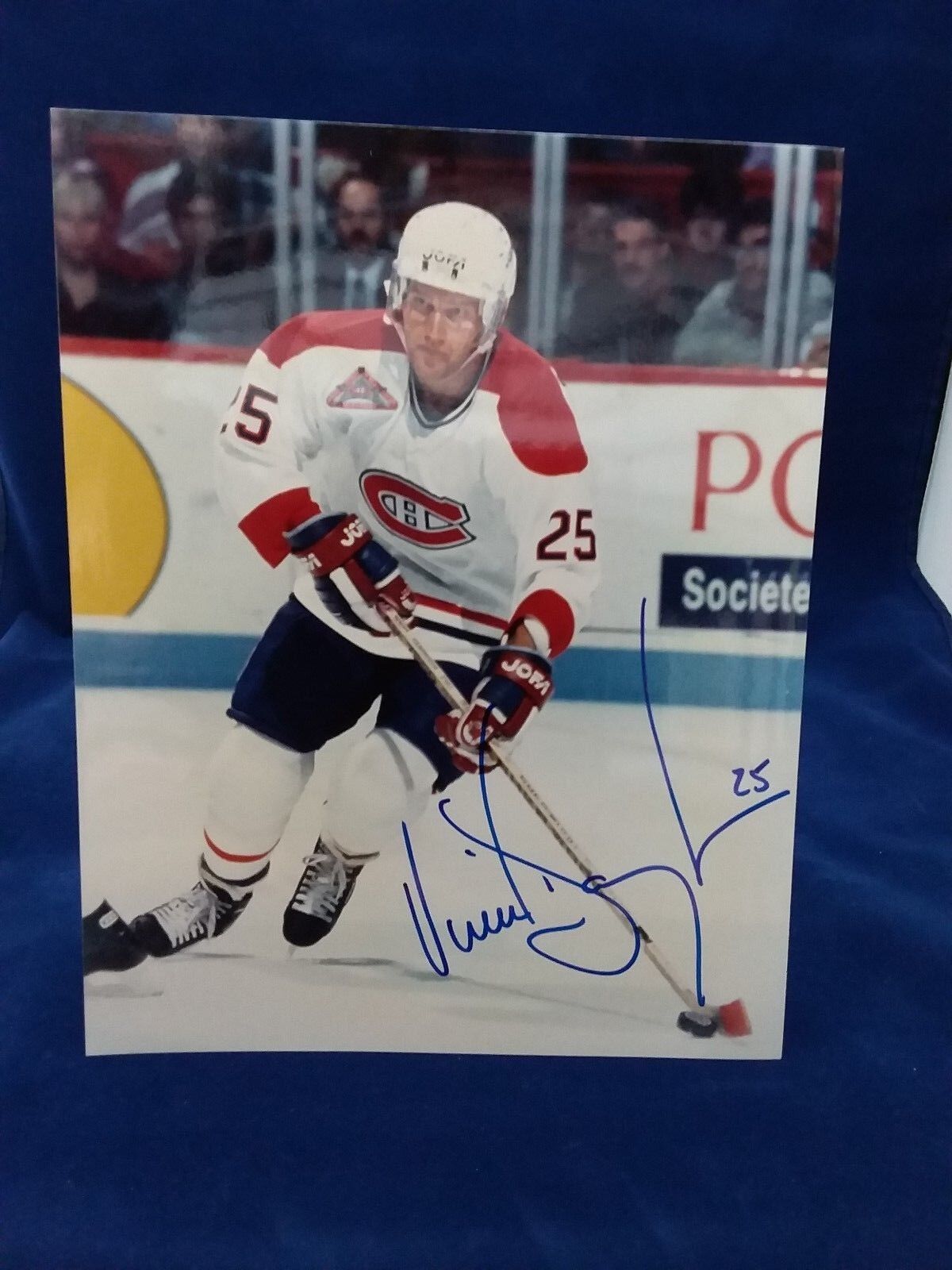 Vincent Damphousse Montreal Canadiens Autographed 8x10 Photo