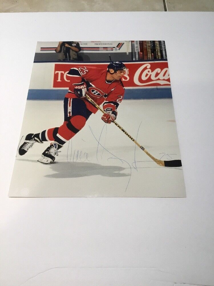 Vincent Damphousse Montreal Canadiens Autographed 8x10 Photo C