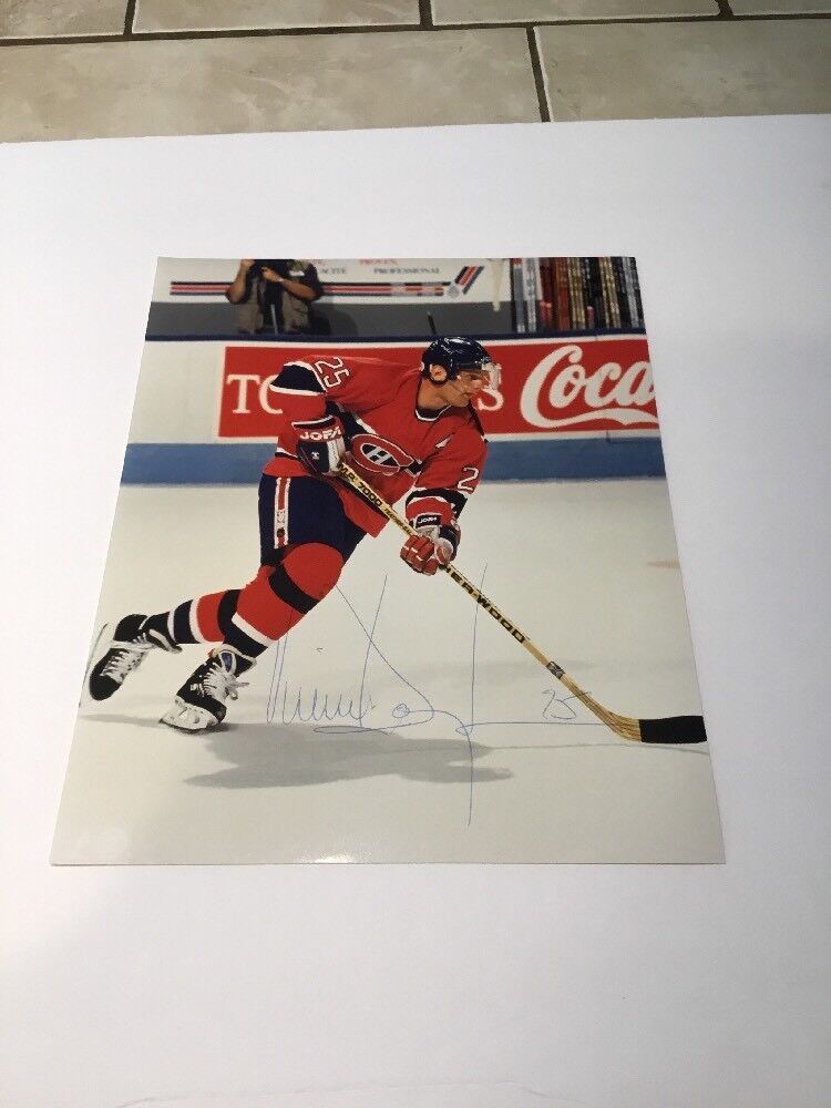 Vincent Damphousse Montreal Canadiens Autographed 8x10 Photo B