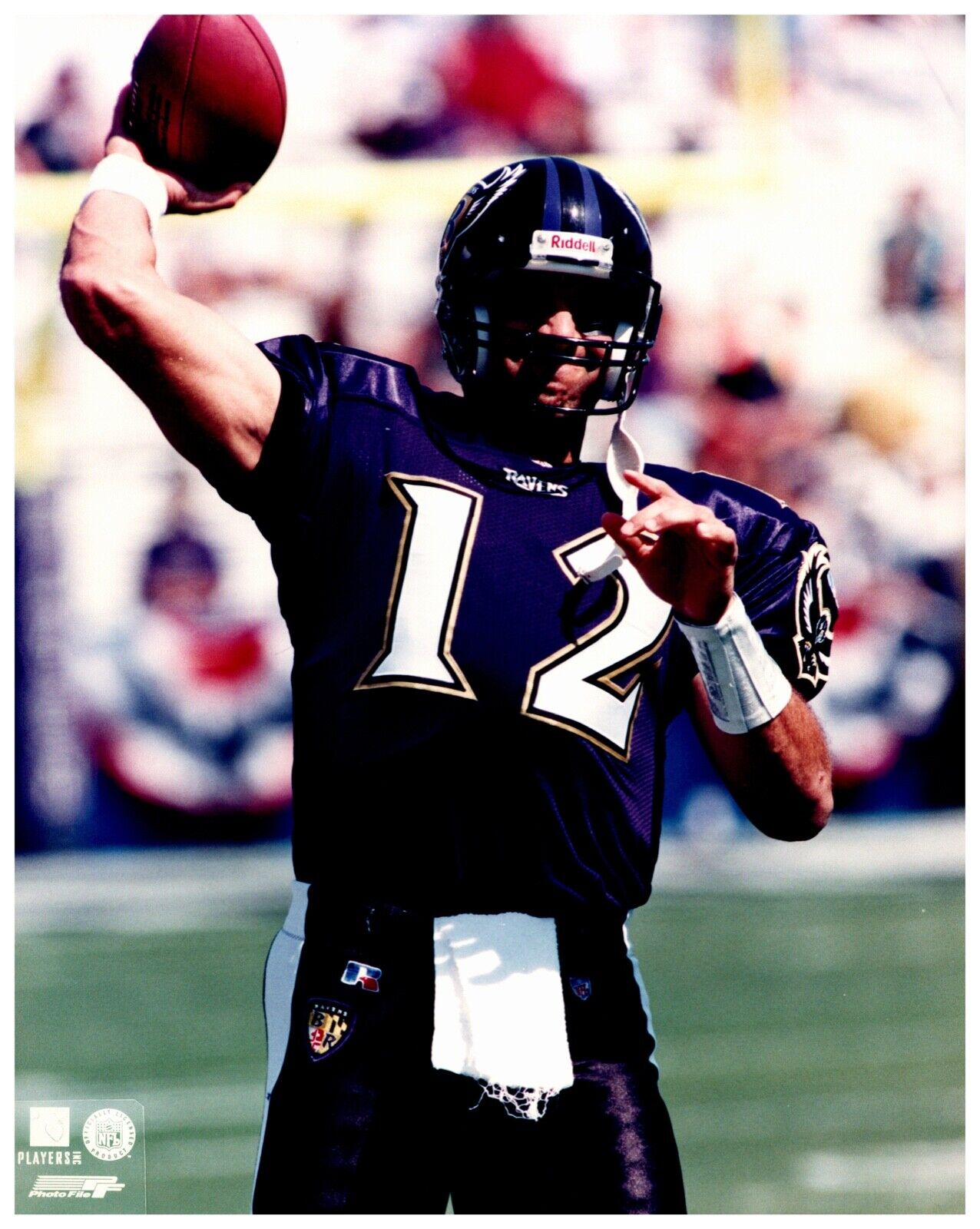 Vinny Testervade Baltimore Ravens Photofile Hologram Unsigned 8x10 NFL photo