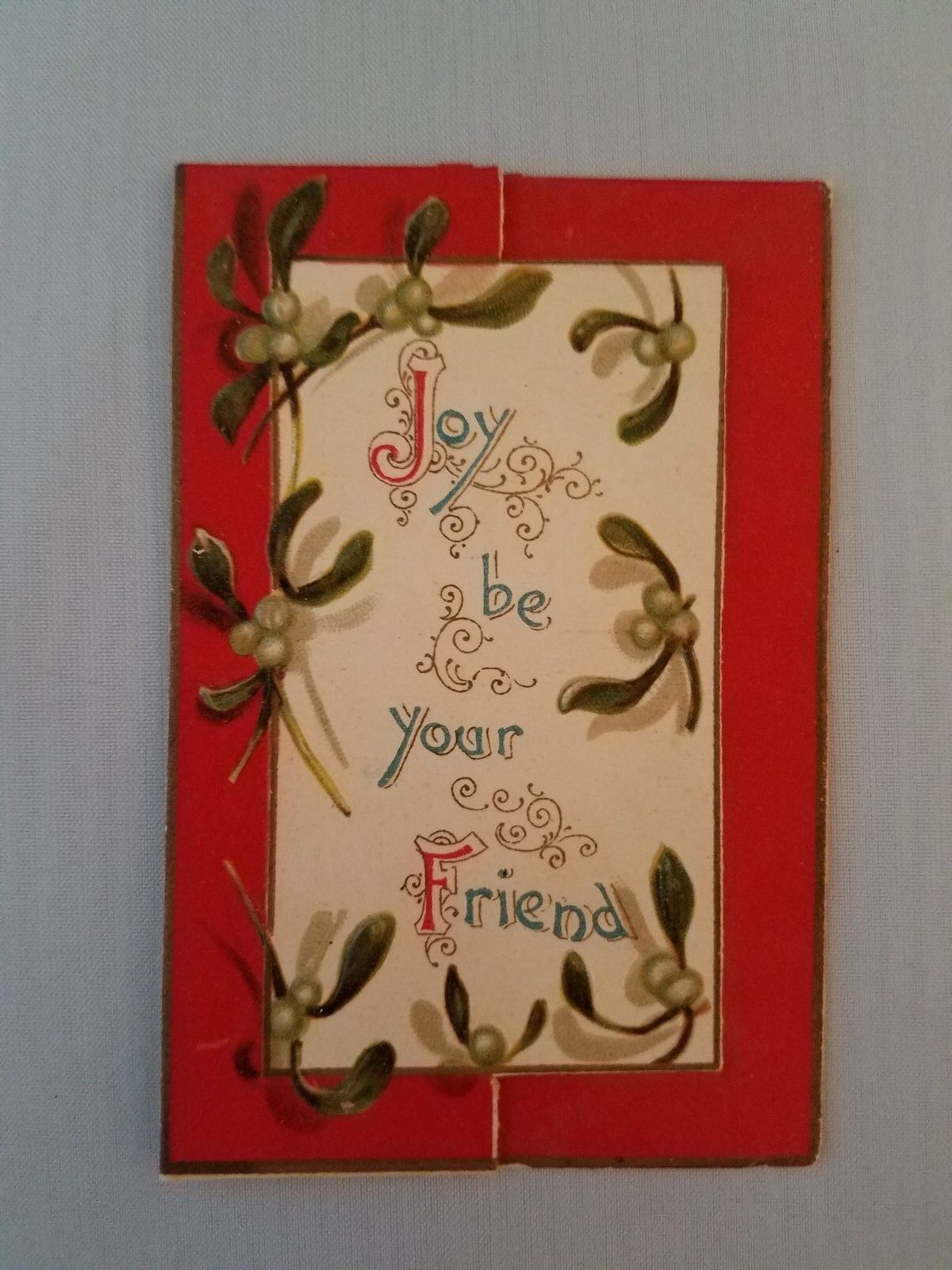 Vintage Small Christmas Card  'Joy to be your Friend'