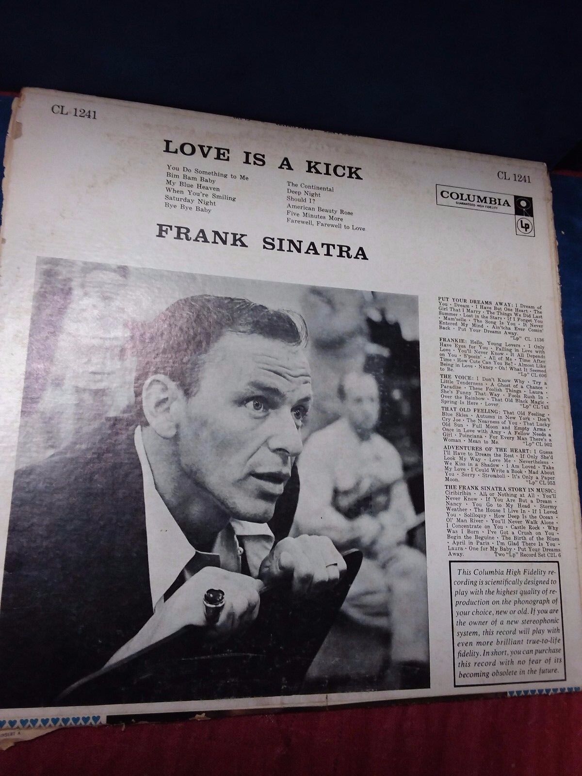 VINYL RECORD LP FRANK SINATRA LOVE IS A KICK