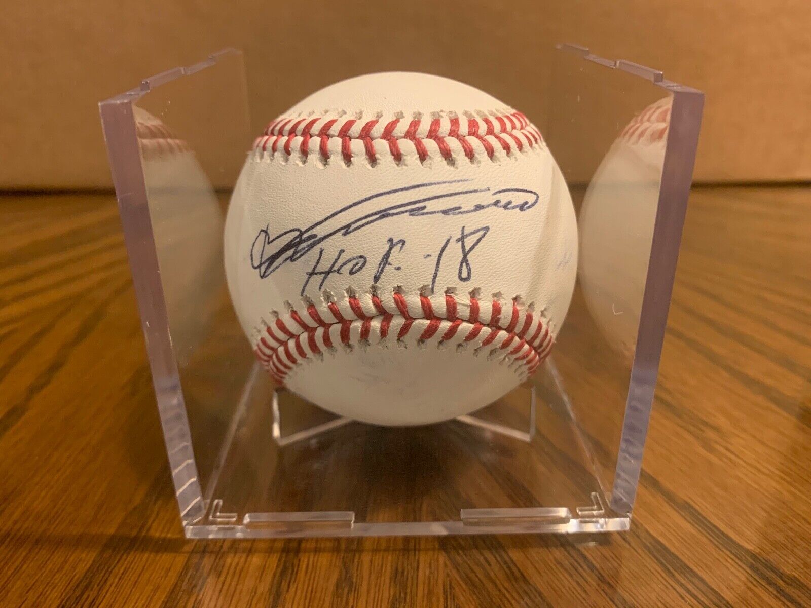 Vladimir Guerrero Senior Autographed Baseball HOF18 W/ JSA COA MM91858