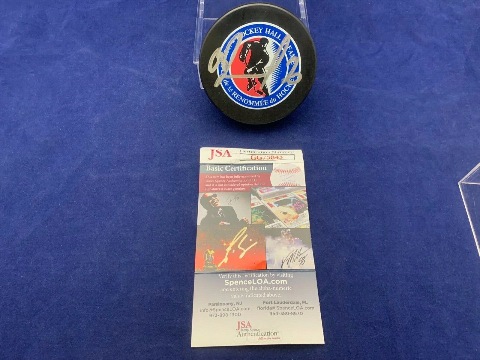 Vladislav Tretiak NHL Hall of Fame Autographed Puck (B) with JSA COA GG75843