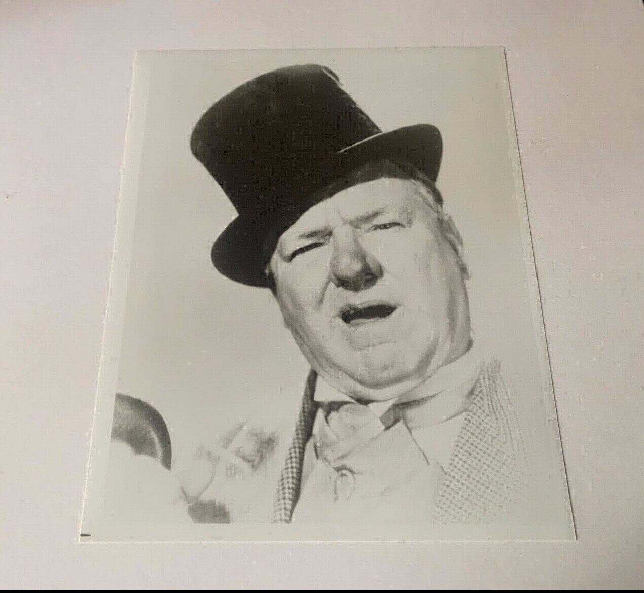 W.C Fields Unsigned Vintage Publicity 8x10 Black and White Celebrity Photo B