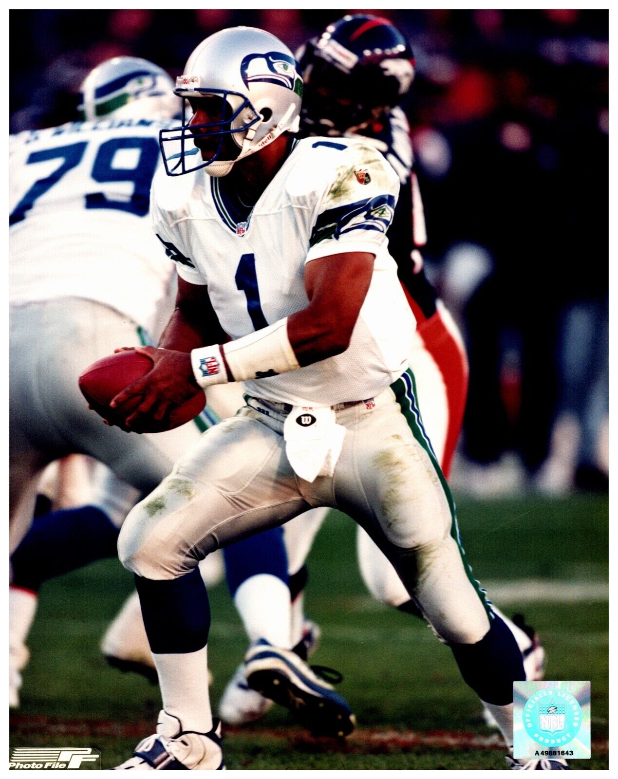 Warren Moon Seattle Seahawks Photofile Unsigned 8x10 NFL Sports HG Photo