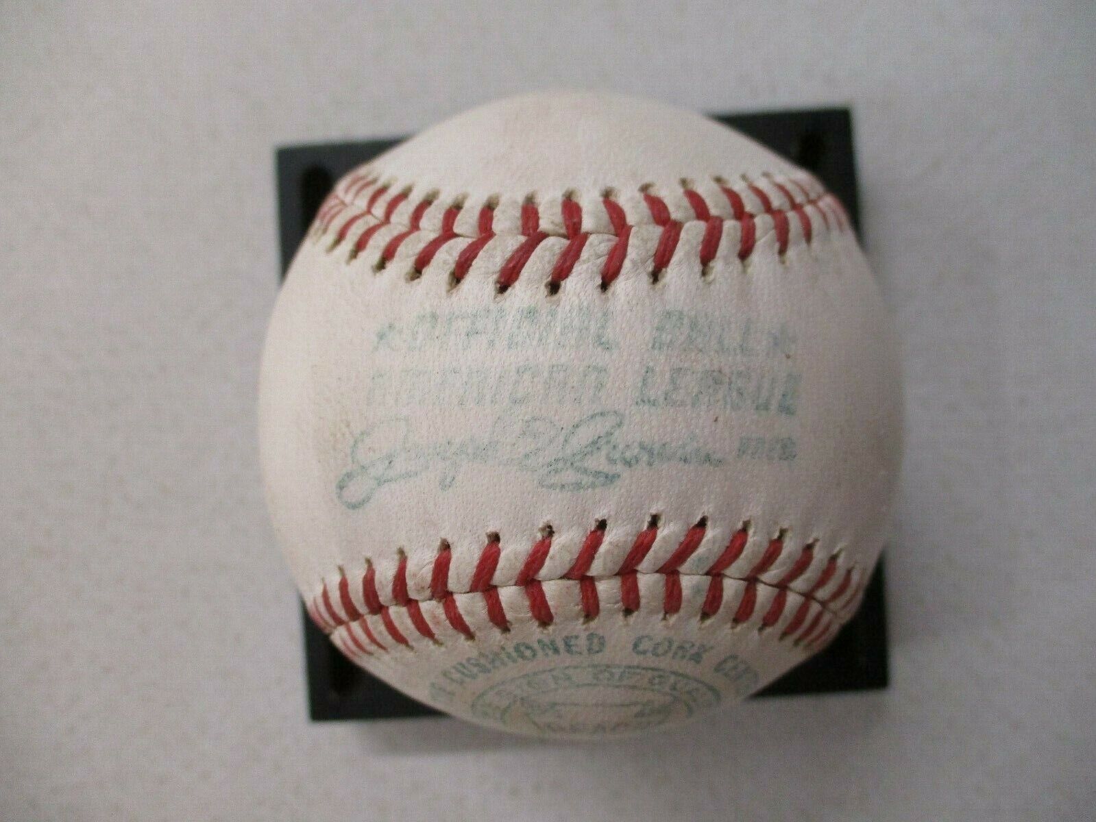 Wayne Blackburn Autographed Joe Cronin Ball Shellacked Baseball Toned