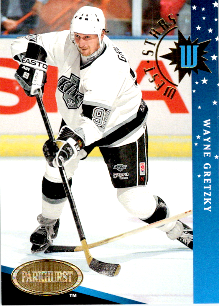 Wayne Gretzky 1993-94 Parkhurst West Star W1 in NM to MT Condition