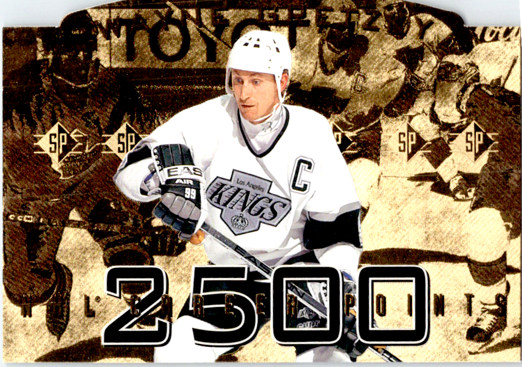 Wayne Gretzky 1995 UDSP 2500 Points Die Cut Card In Great Condition