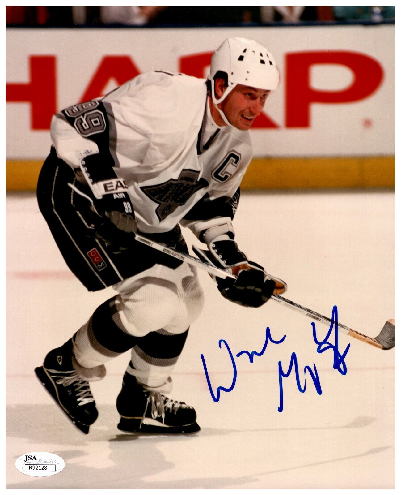 Wayne Gretzky Los Angeles Kings Autographed Signed 8x10 Color Photo JSA COA