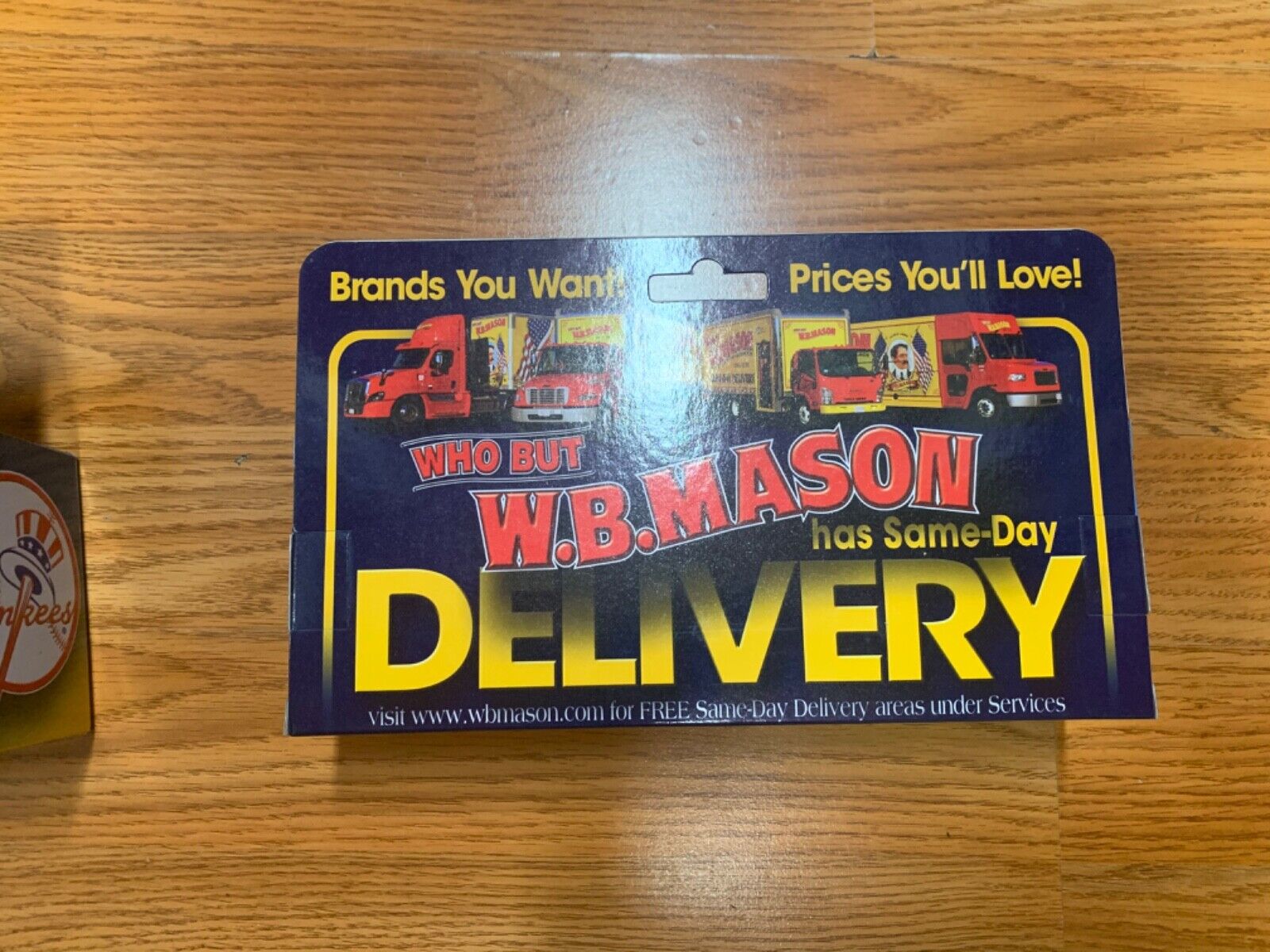 WB Mason Tampa Bay Rays & New York Yankees Collective Delivery Truck Diecast