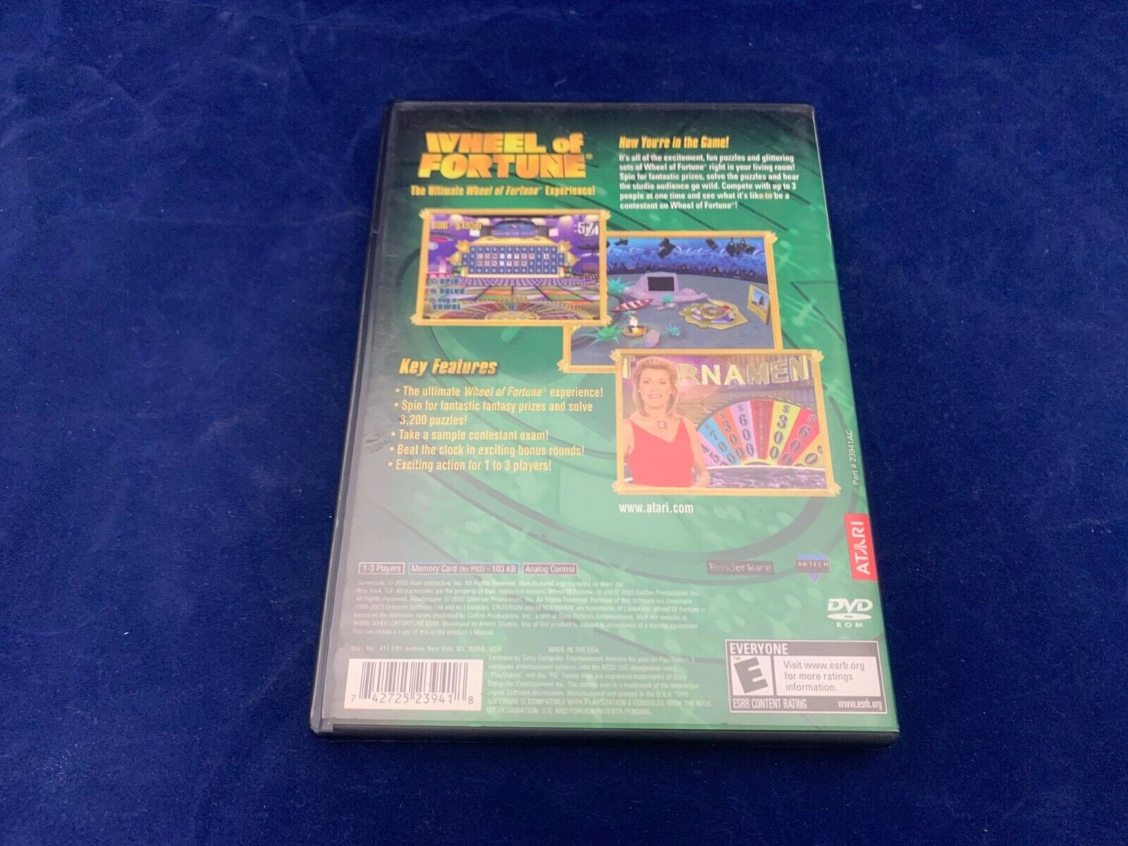 Wheel Of Fortune for PlayStation 2 Previously Owned no instructions