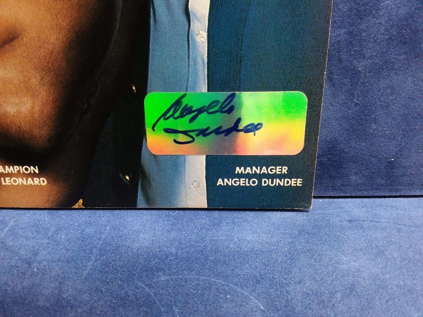 WORLD BOXING MAG SUGAR RAY LEONARD-ANGELO DUNDEE January 1981 Autograph