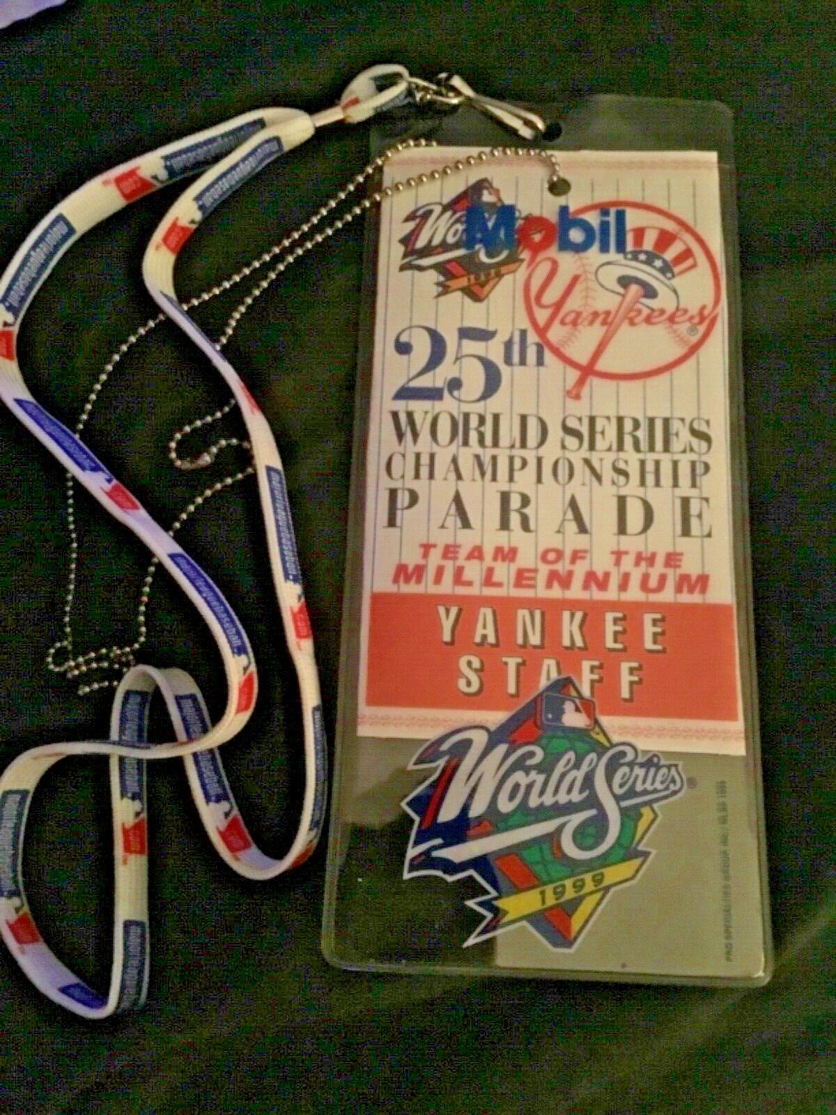 World Series Championship Parade Yankees 25th Yankee Staff Badge