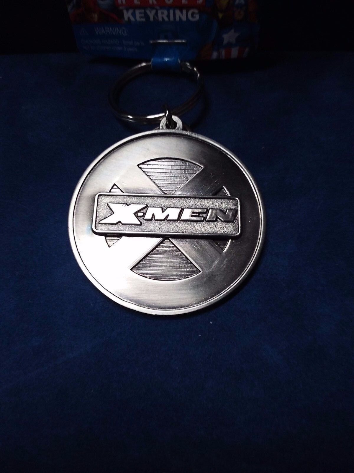 X-Men Keychain Keyring Pewter Marvel Heroes NWT