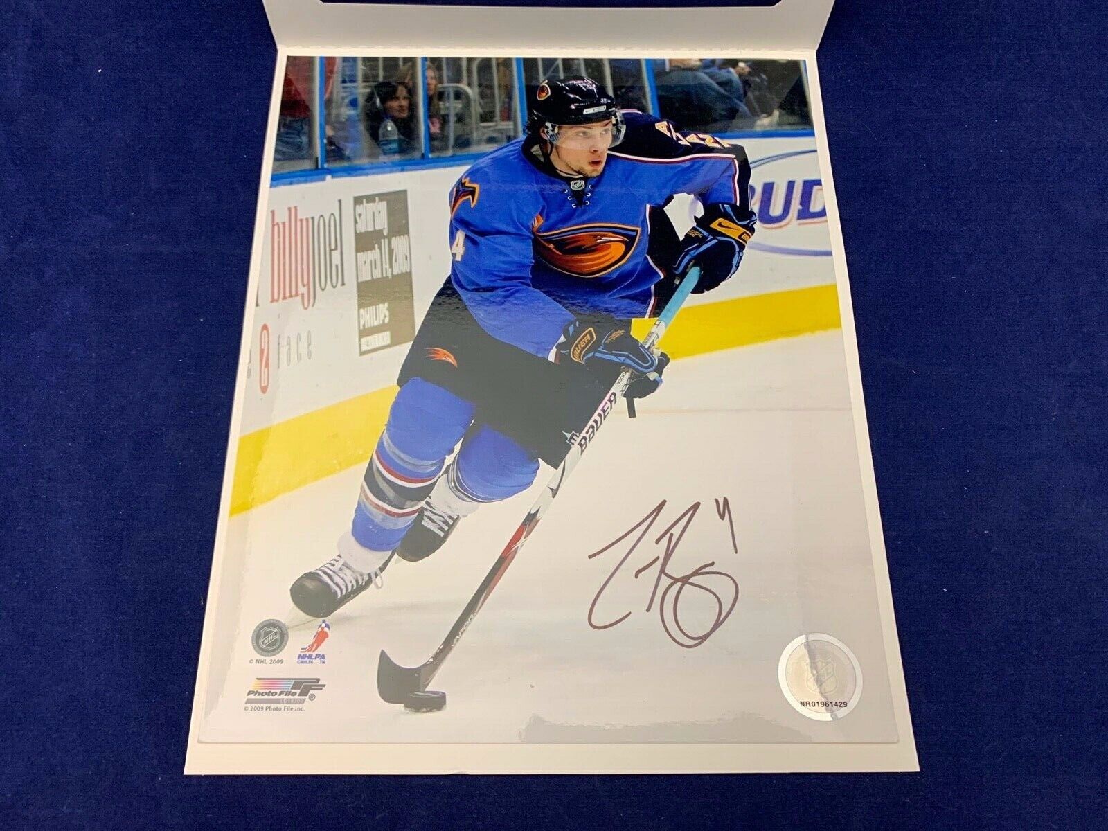 Zach Bogosian Atlanta Thrashers Autographed 8x10 Photo File Photo NHL Auth.