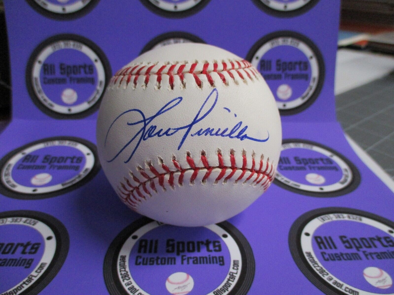 Lou Piniella Autographed Baseball New York Yankees JSA #AD60459 NICE clean ball