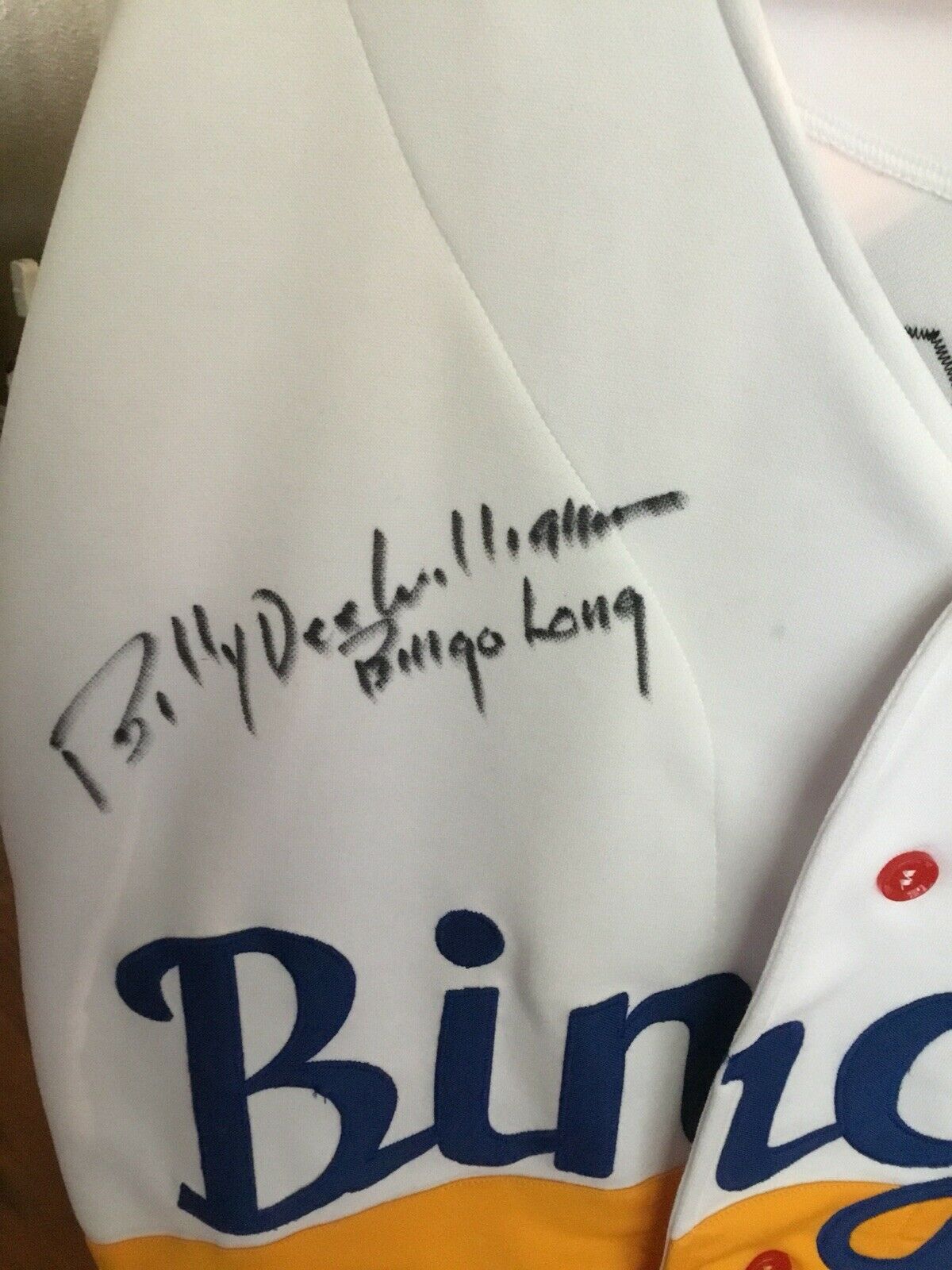 Billy Dee Williams Autographed Bingo Long Custom Jersey COA