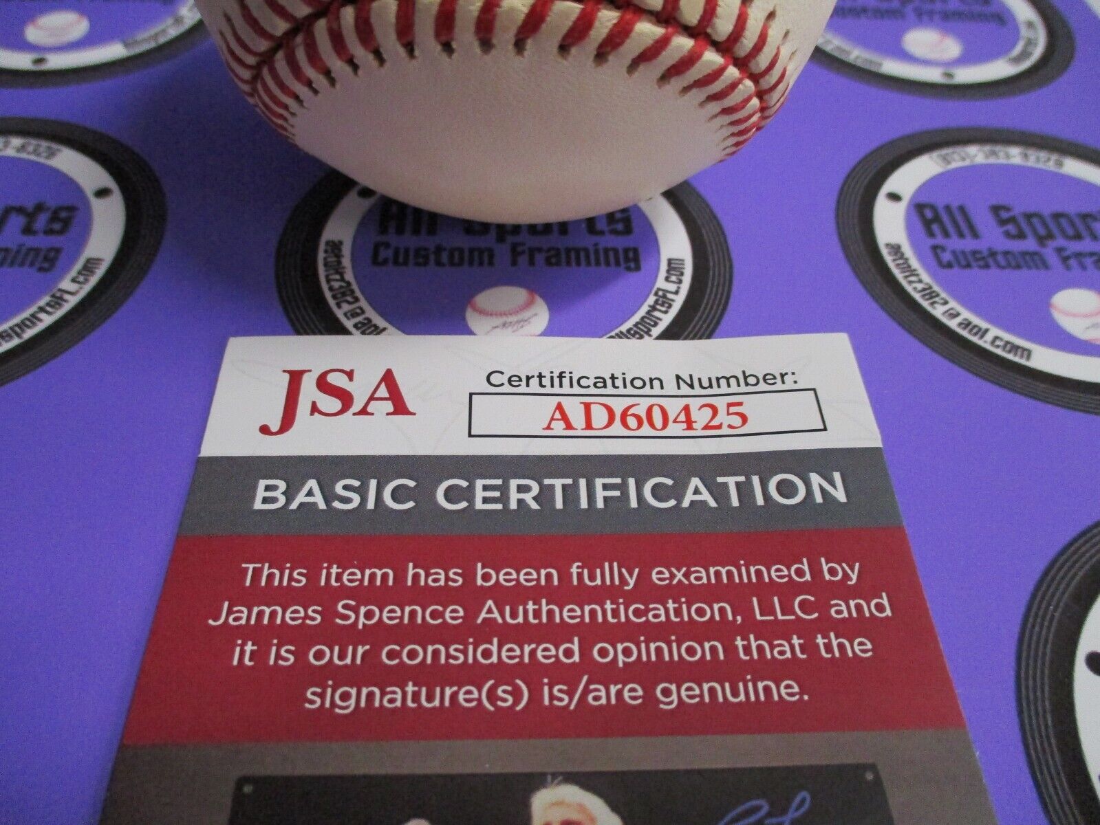 Harmon Killebrew Autographed Baseball Authenticated by JSA #AD60425